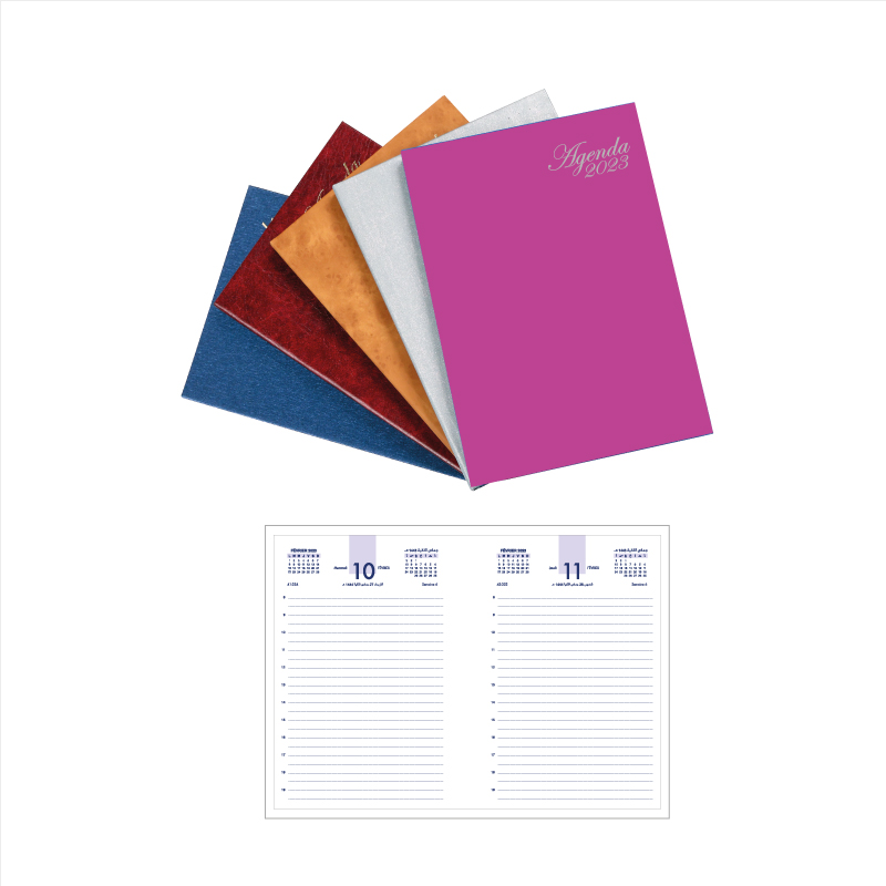 Agenda journalier de bureau Papier Blanc 1er prix 320 pages Dos Carre 15*21 550055 /5500455